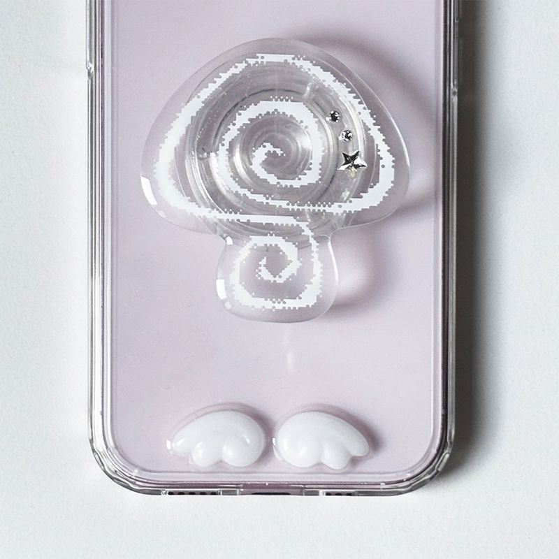 KIMCUPID（キムキューピッド）の「<basic> Mush-maru tok - White（Smartphone Accessories）」