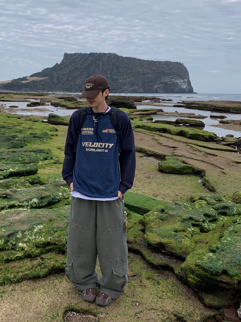 Segmented Panel Cargo Pants (4 Colors)