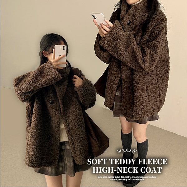 Lottie high neck pogle long coat