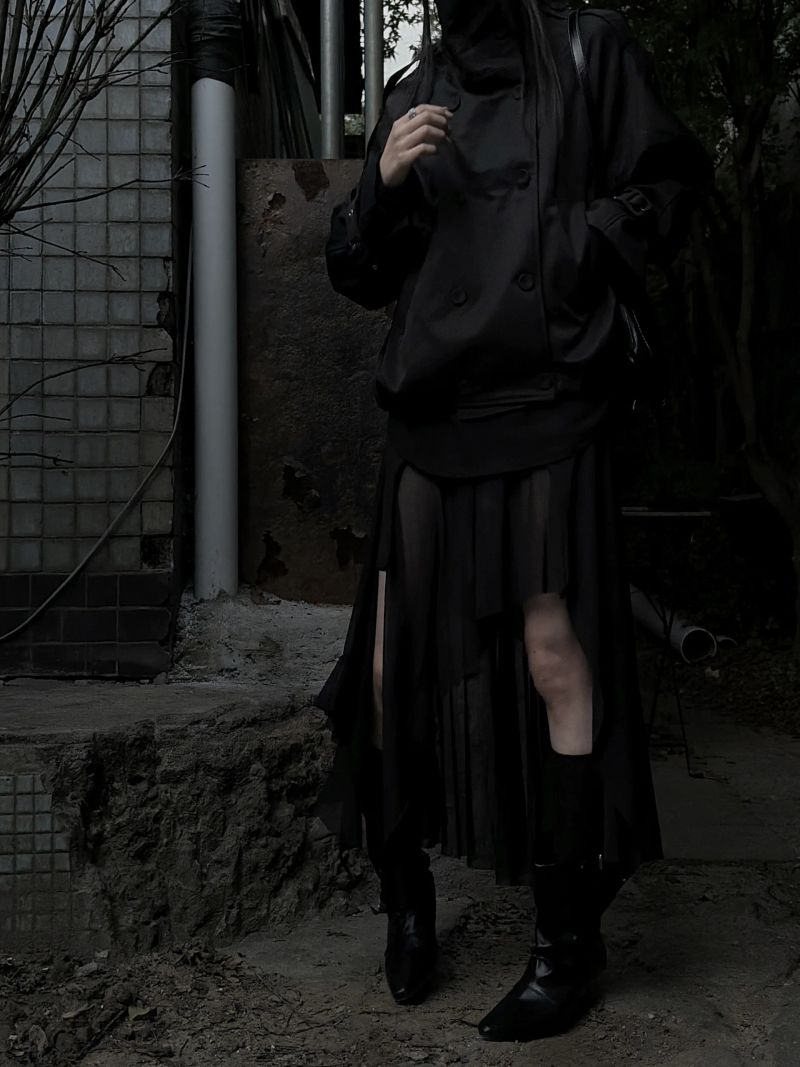 URBAN UNIQUE（アーバンユニーク）の「ドロップ スリーブレス シースルースカート（スカート）」