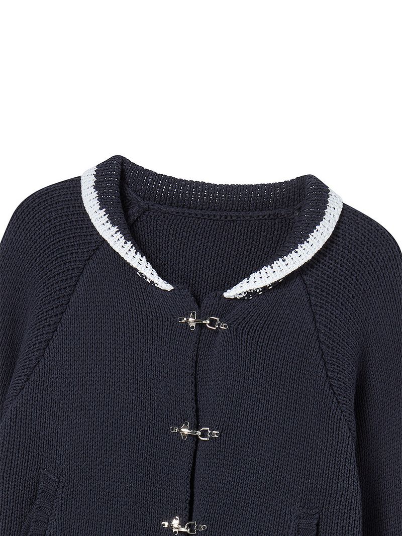 LATCH COWICHAN CARDIGAN (NAVY)