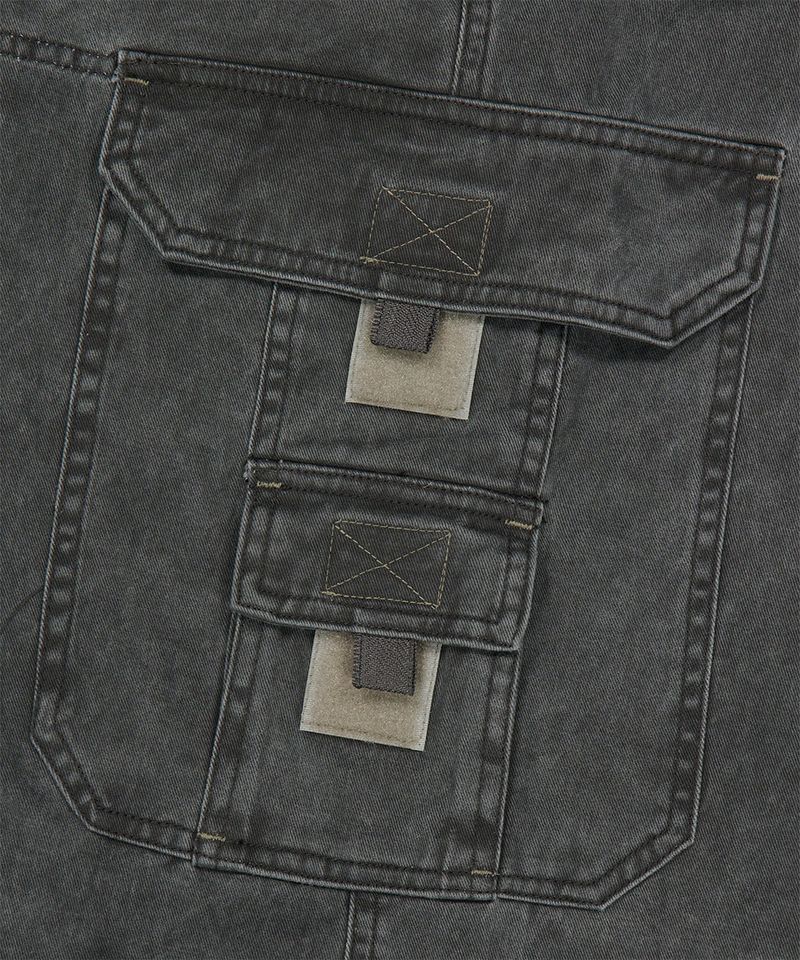 BERMUDA UTILITY CARGO SHORTS_CHARCOAL