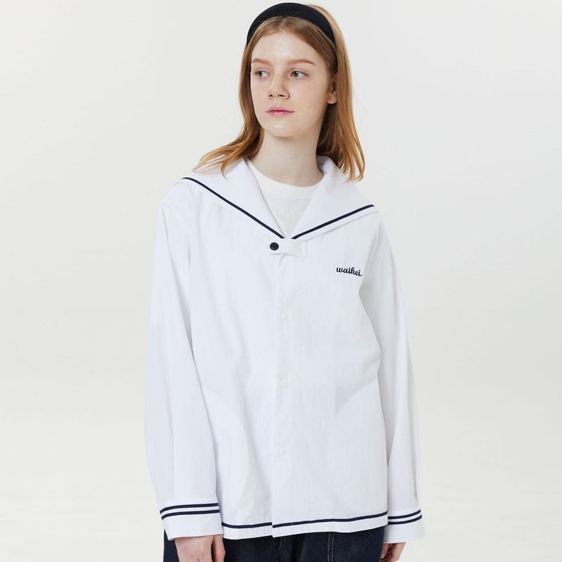 Marine collar flap shirts