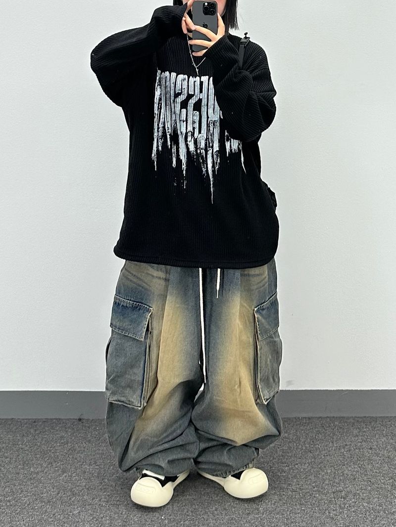 western cargo balloon pants