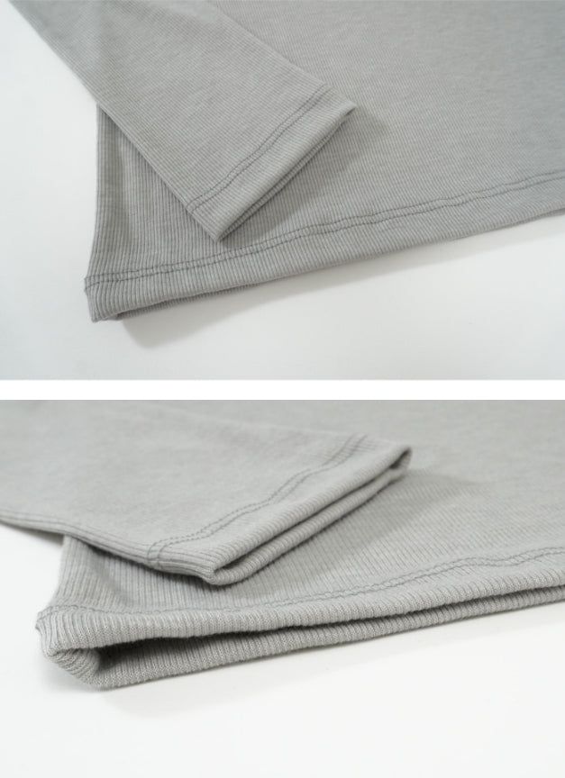 Curve slit ribbed top