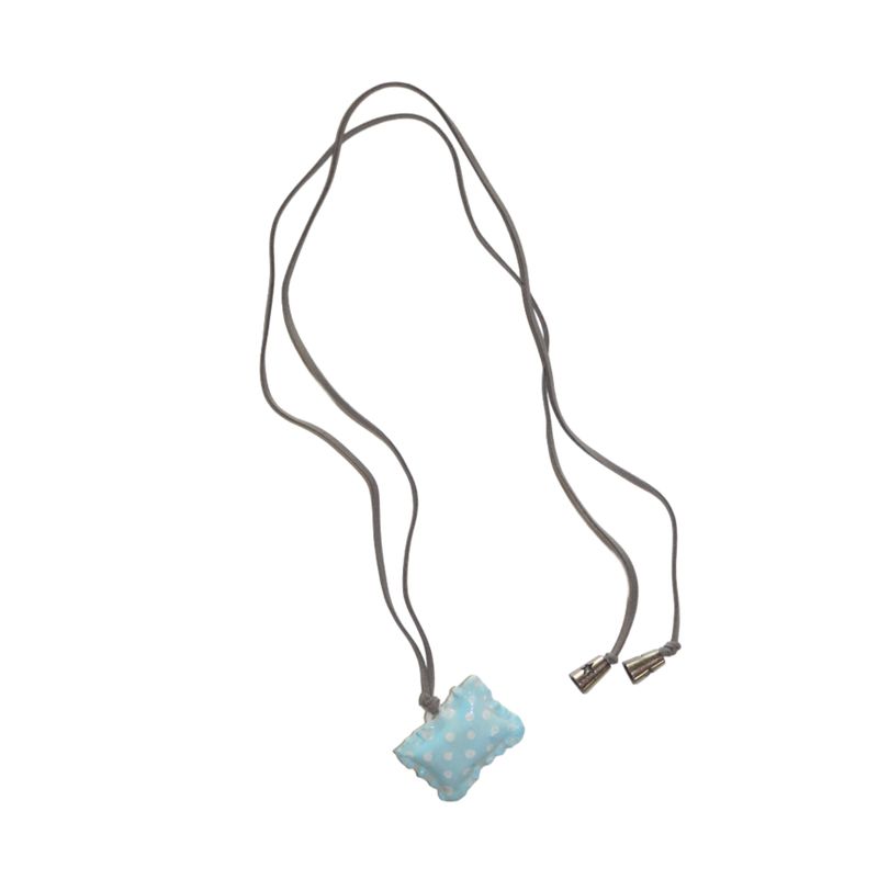 [MADE] Secret Tooth Pillow Necklace (Blue)