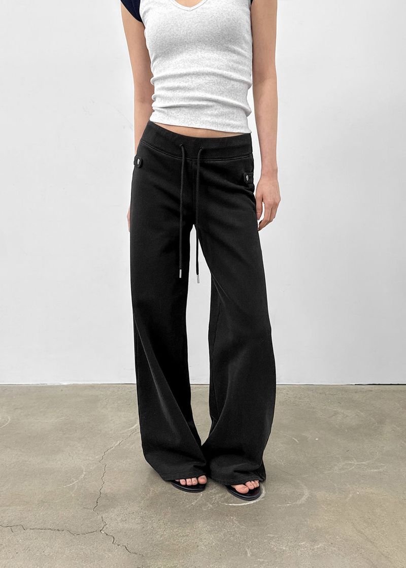 [MADE] Kihi Buckle Straight Banded Pants