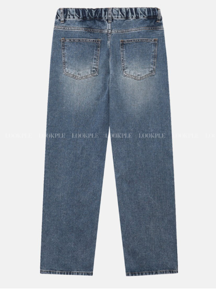 den 443 back banding date wide denim