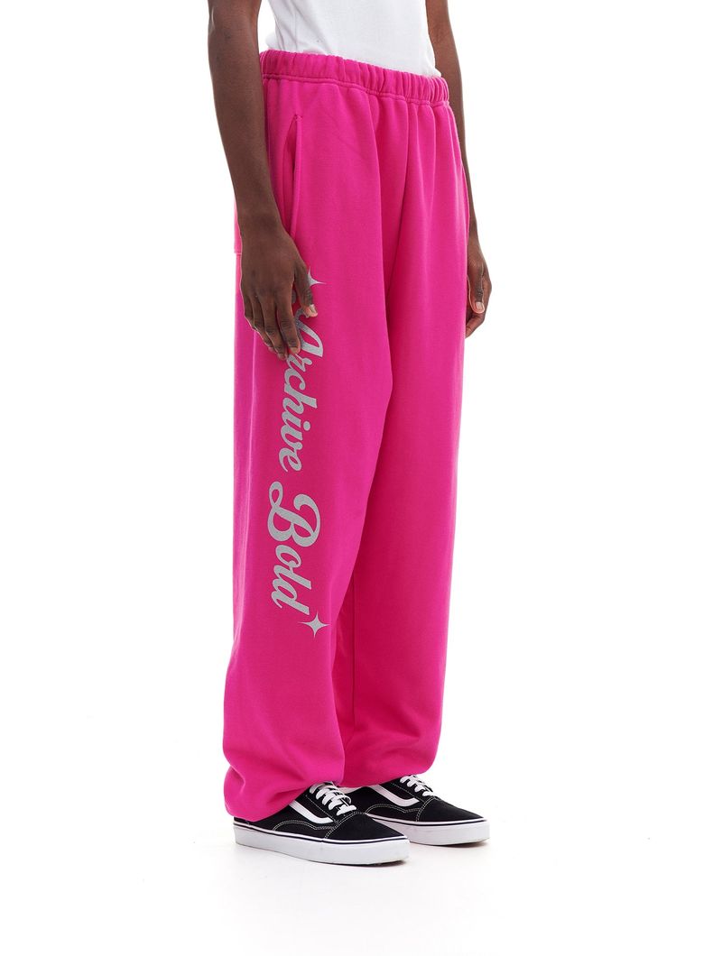 AB GLITCH SWEAT PANTS (CHERRY PINK)