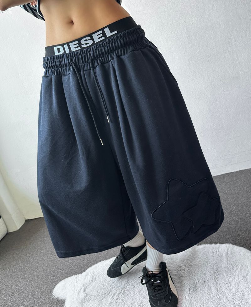 Reistar Tattoo Graphic Patch Balloon Bermuda Shorts 4color