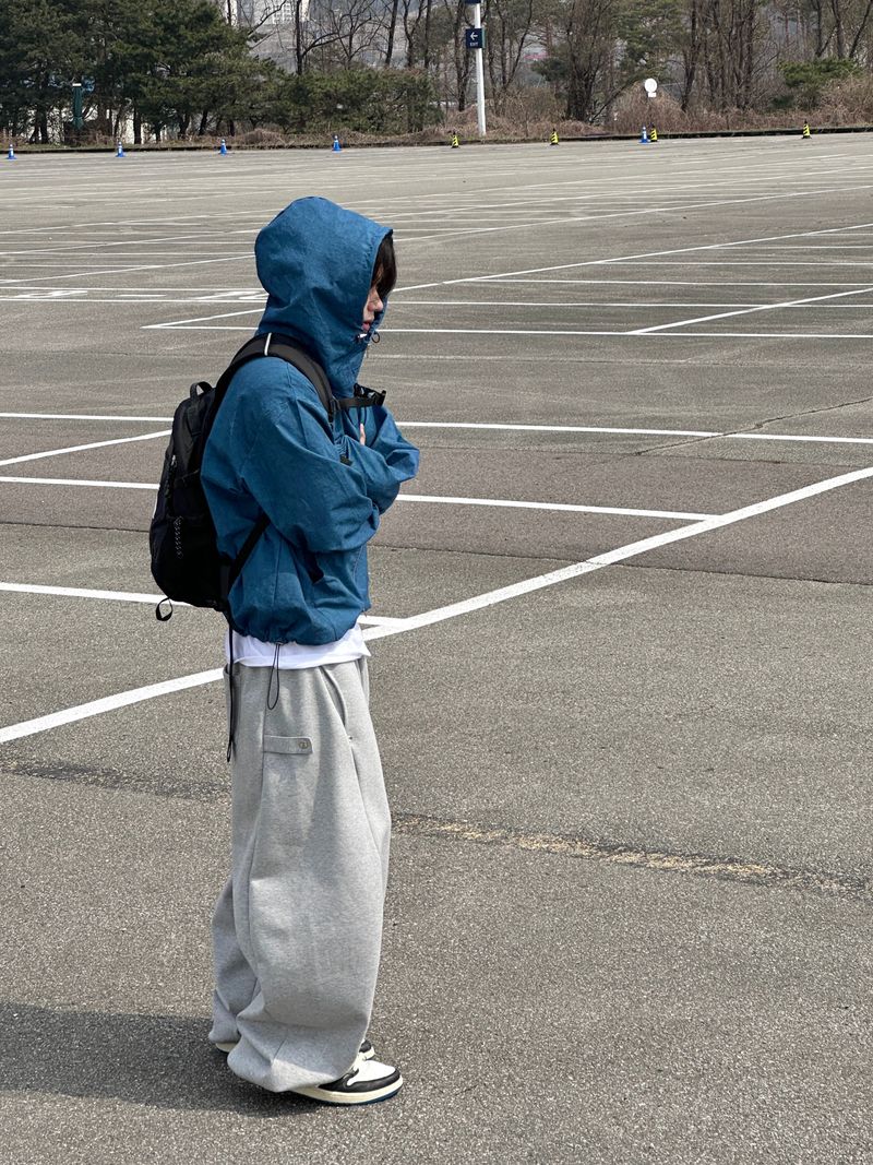 Pinch Side Snap Sweat Pants 6C