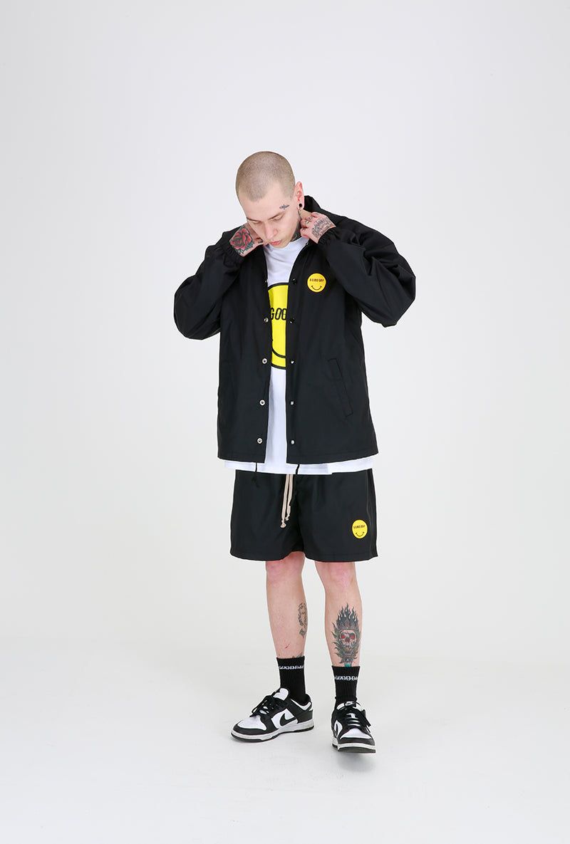 SMILE HALF PANTS (BLACK)