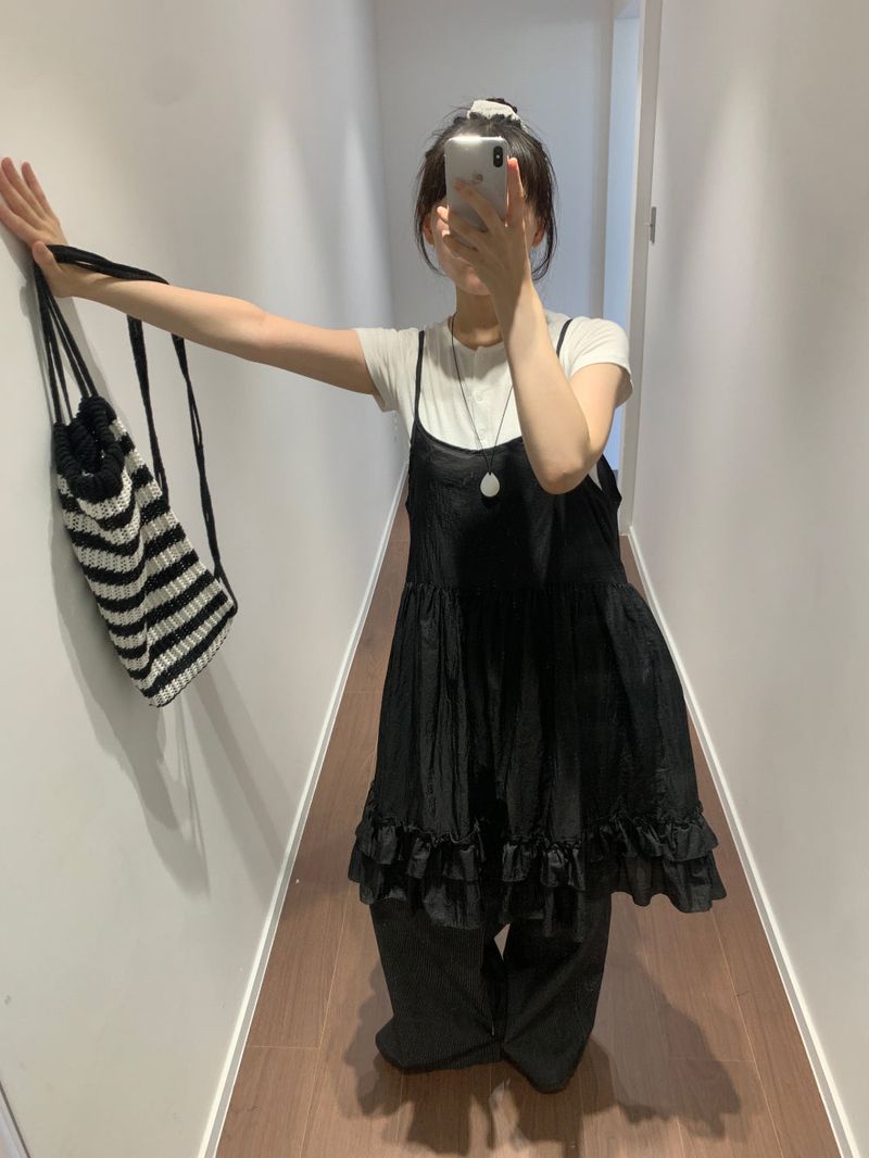 Knit String Backpack (2color)