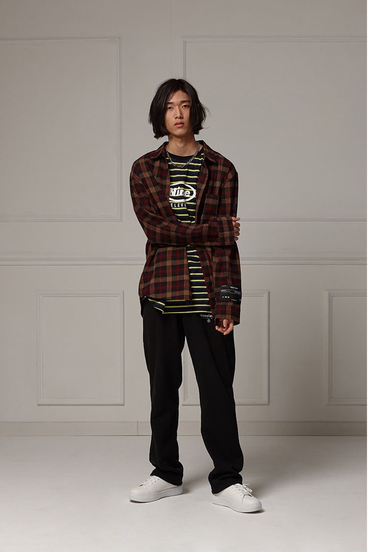Loose-fit check shirts