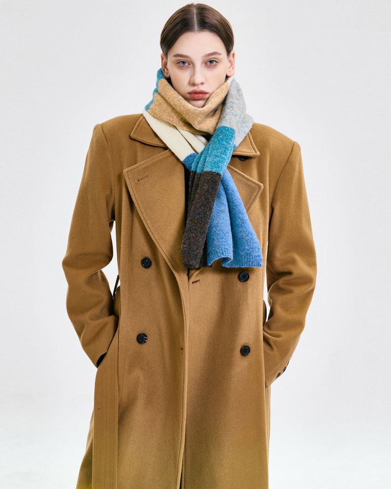  Colour Block Muffler _ BLUE