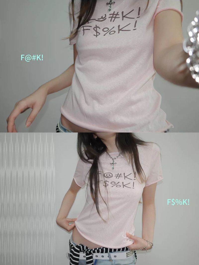 Light Pink Semi-Sheer Top