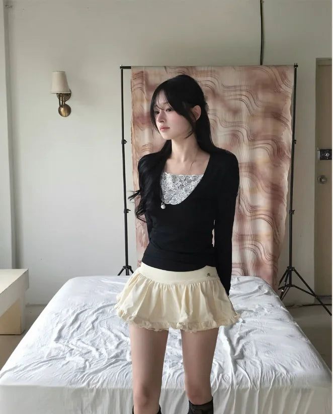 up tier lace camisole top