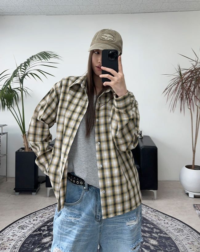 SATIIIZ（サティーズ）の「Ens Light Check Shirt（Tops）」