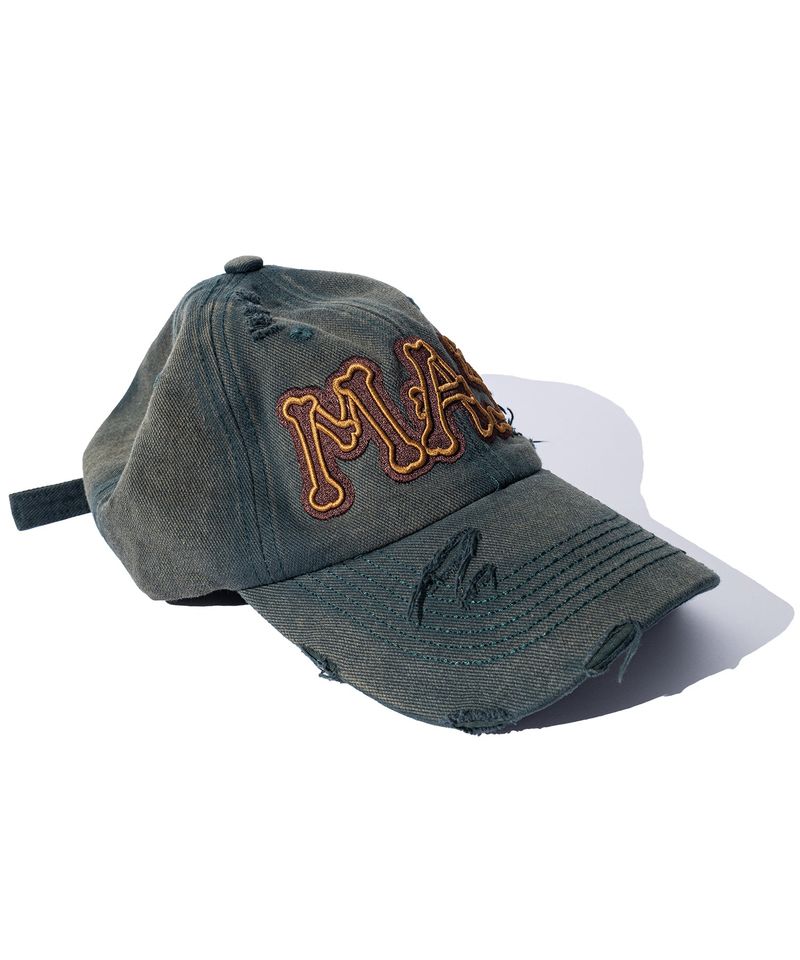 MAS BONE WASHED DYING VINTAGE BALL CAP MSFAC002-GR