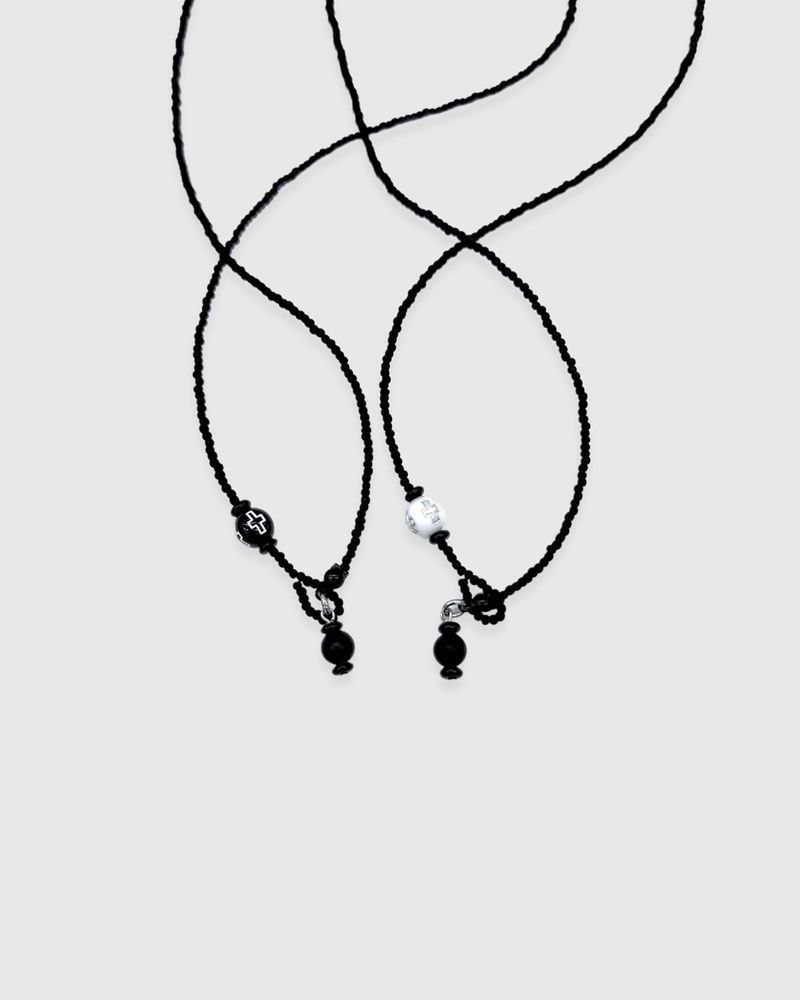 Cross line necklace (2 color)