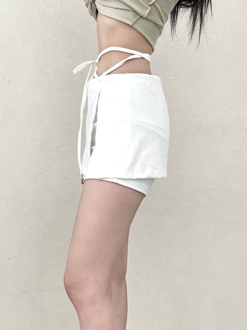 1046. Core string charm mini sk leggings (2color)