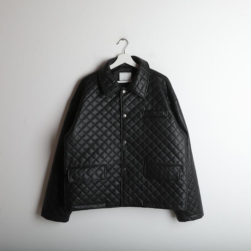 ASCLO Quilting Leather Jacket (2color)