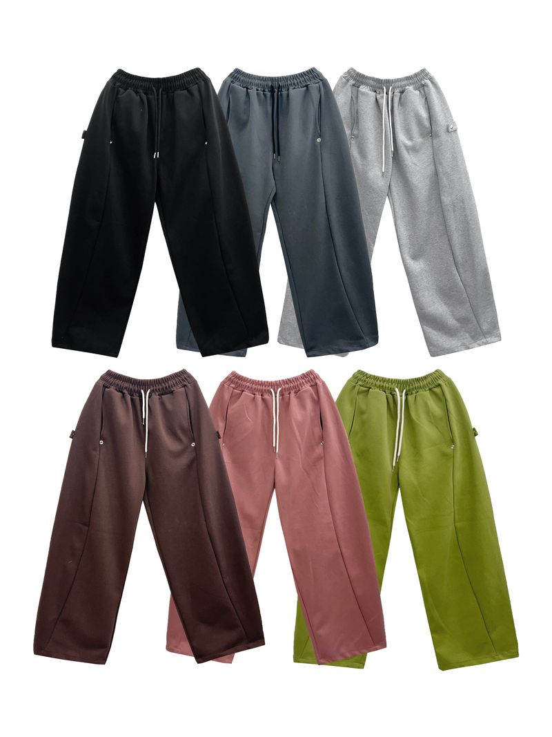 Pinch Side Snap Sweat Pants 6C