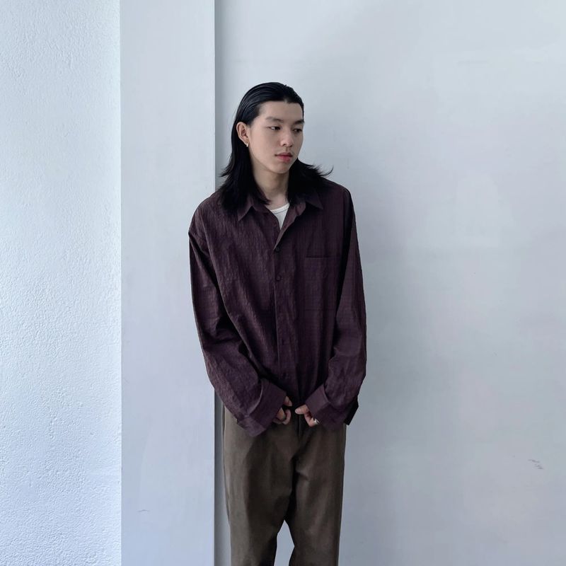 Subtle Textured Cropped Shirt