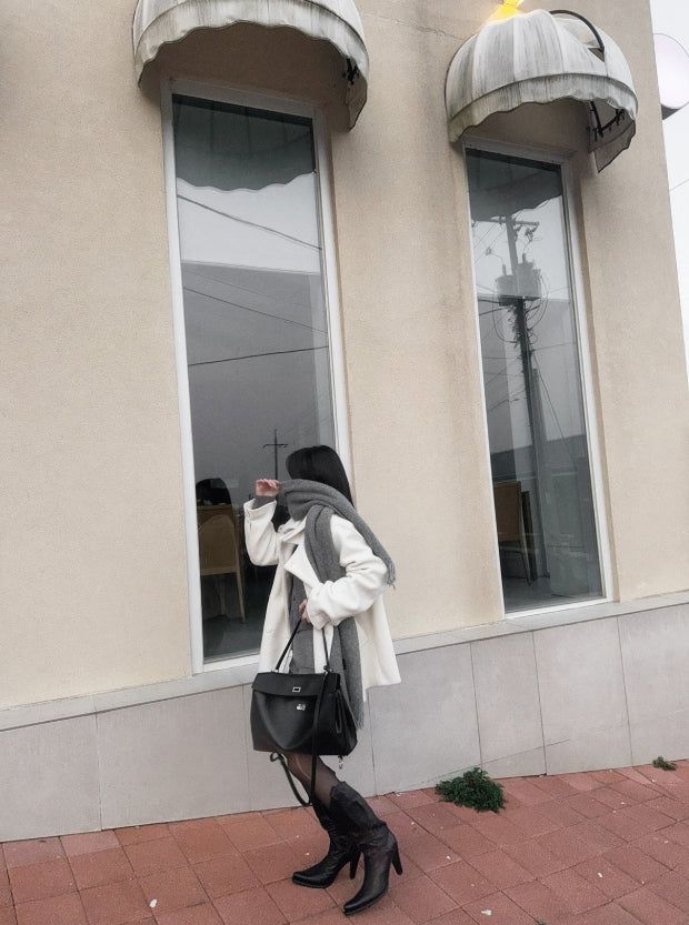 Vanilla Snow Midi Coat