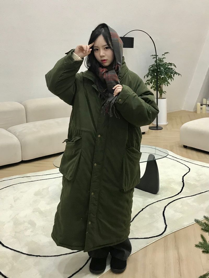 (quilted beam) Biei raglan padding coat