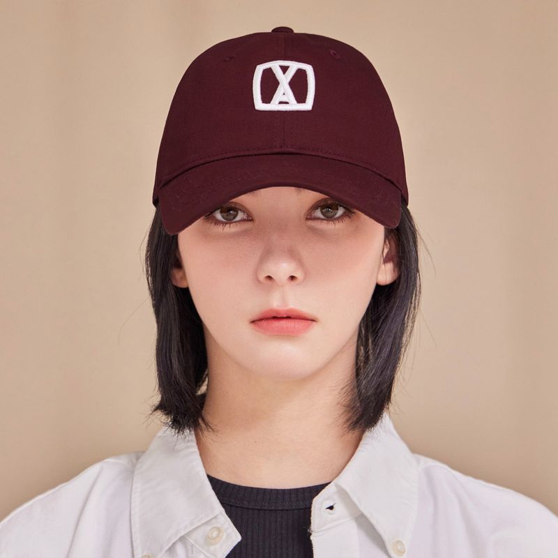 VA 3D Square Ball Cap / Red Bean