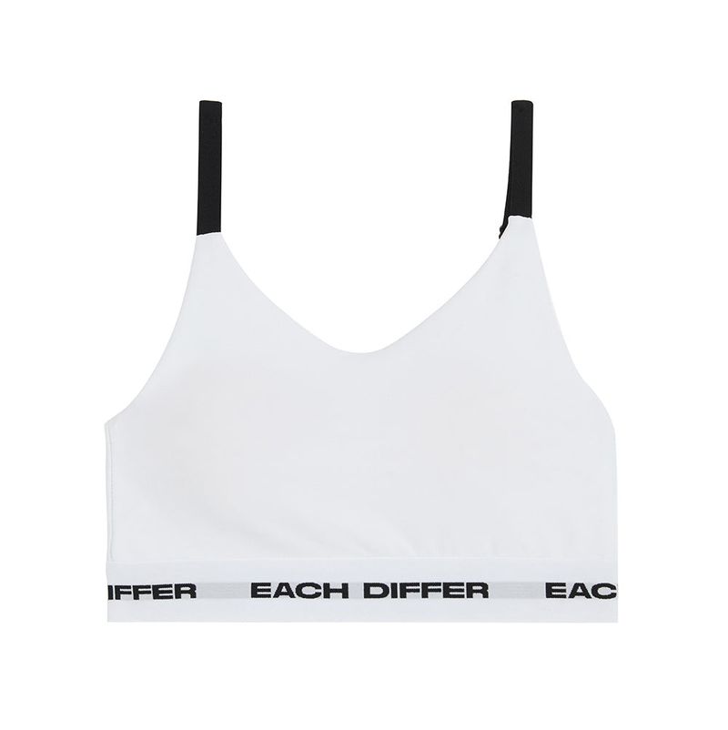 LOGO BAND BRA TOP_WHITE