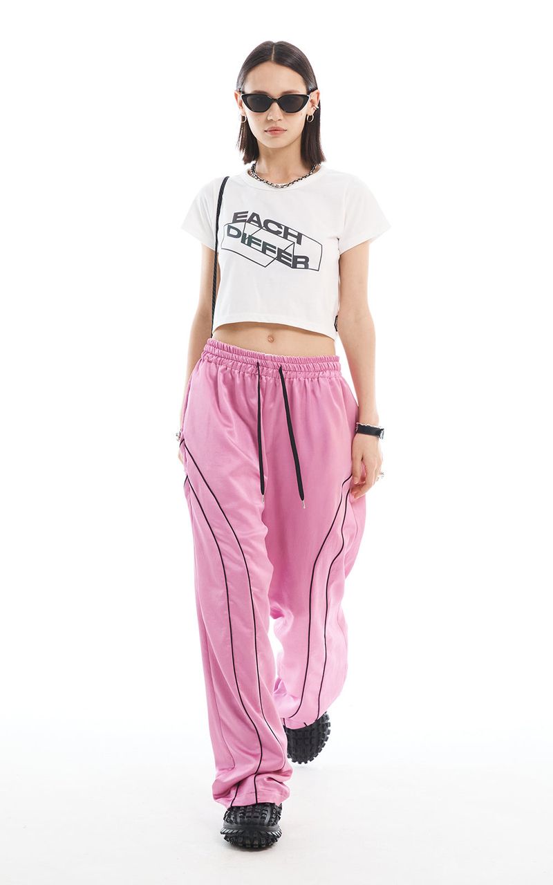 REFLECTIVE CROP T-SHIRT_WHITE