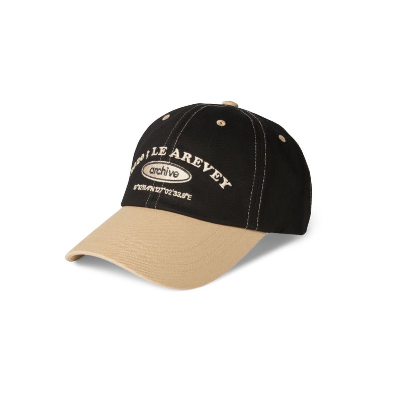 LE AREVEY(アルヴェイ)の「LE AREVEY ARCHIVE BALLCAP BLACK/BEIGE(Hats)」