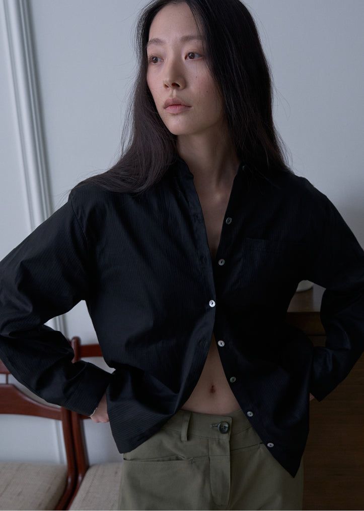 Noah Stripe Shirt (Black)