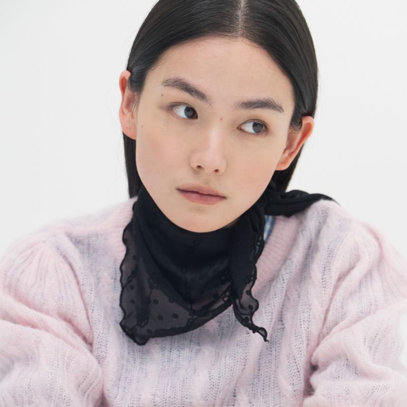 SIEOR（シオル）の「エンブロイダードプチアークスカーフ_2colors（ファッション小物）」