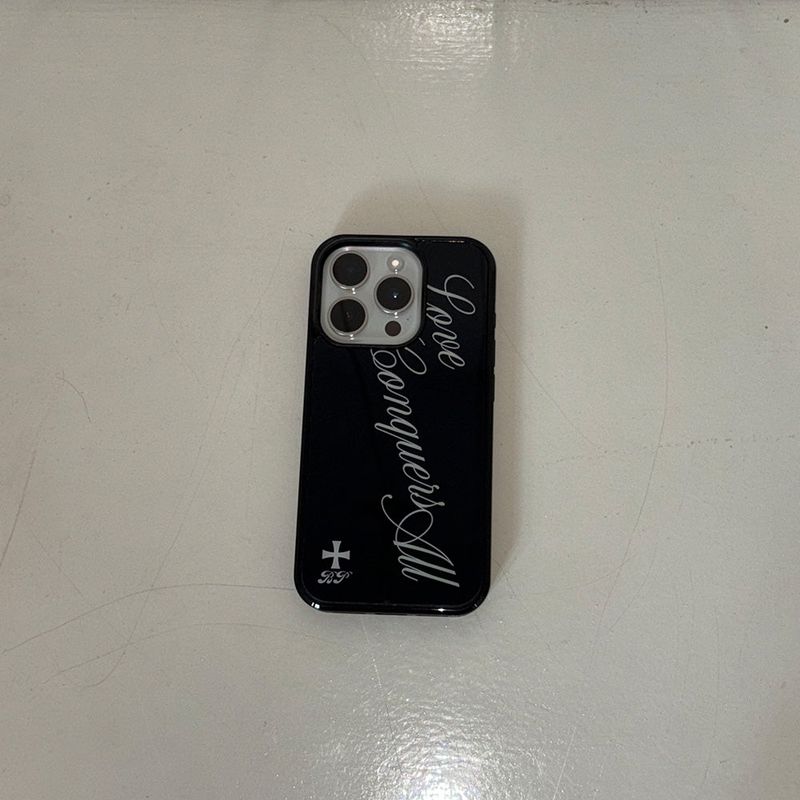 Love All glass case (black)