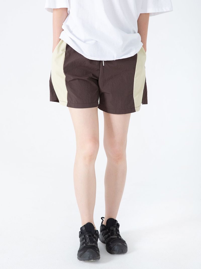 Two Tone Blend Shorts (Brown)