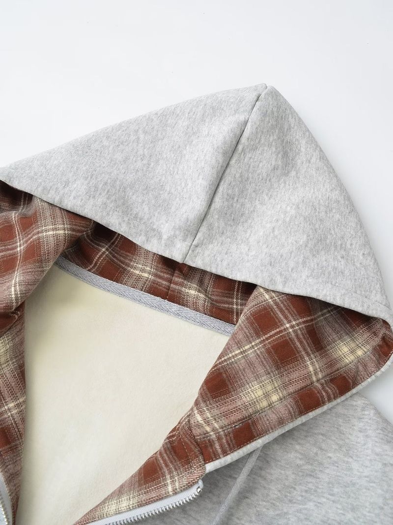 Lian Double Layered Hood Zip-up