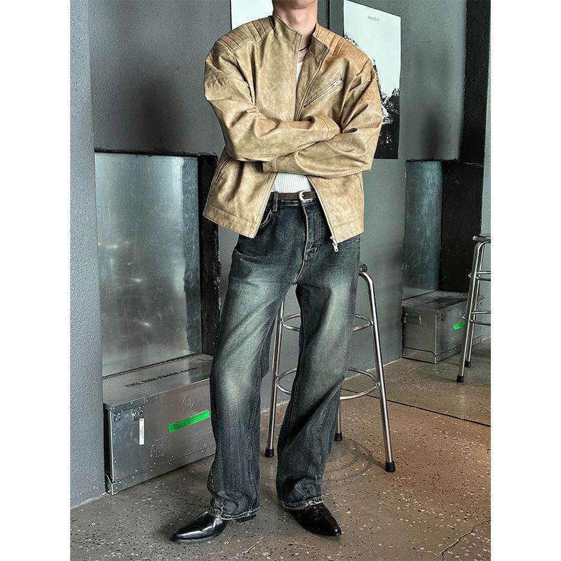 [F/W] Deep blue curve denim pants