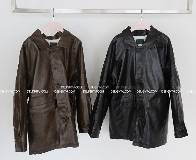 String Leather Dumble Half Coat