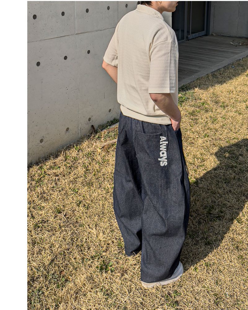 Waze Stripe Curved Denim