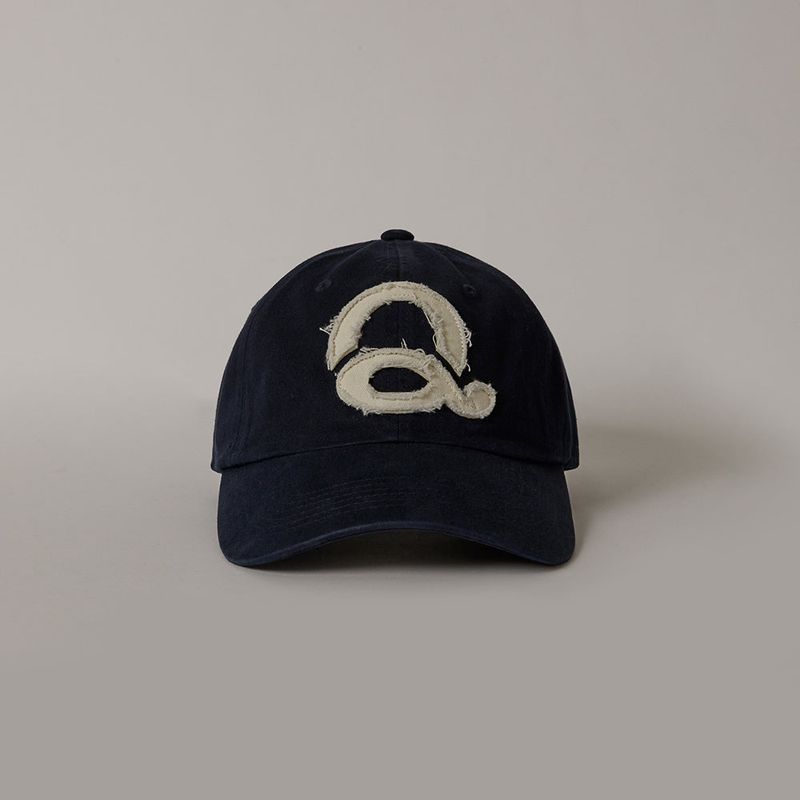 Washed Logo Ball Cap (Navy/White)