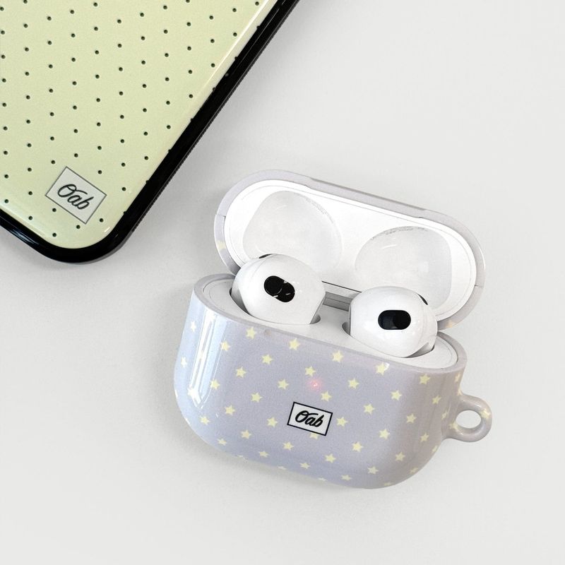oab milky airpods case (gray)