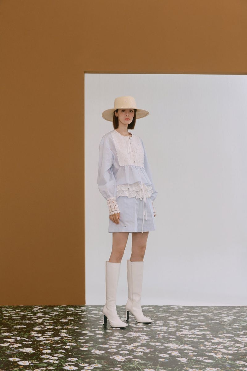Cotton lace shirt