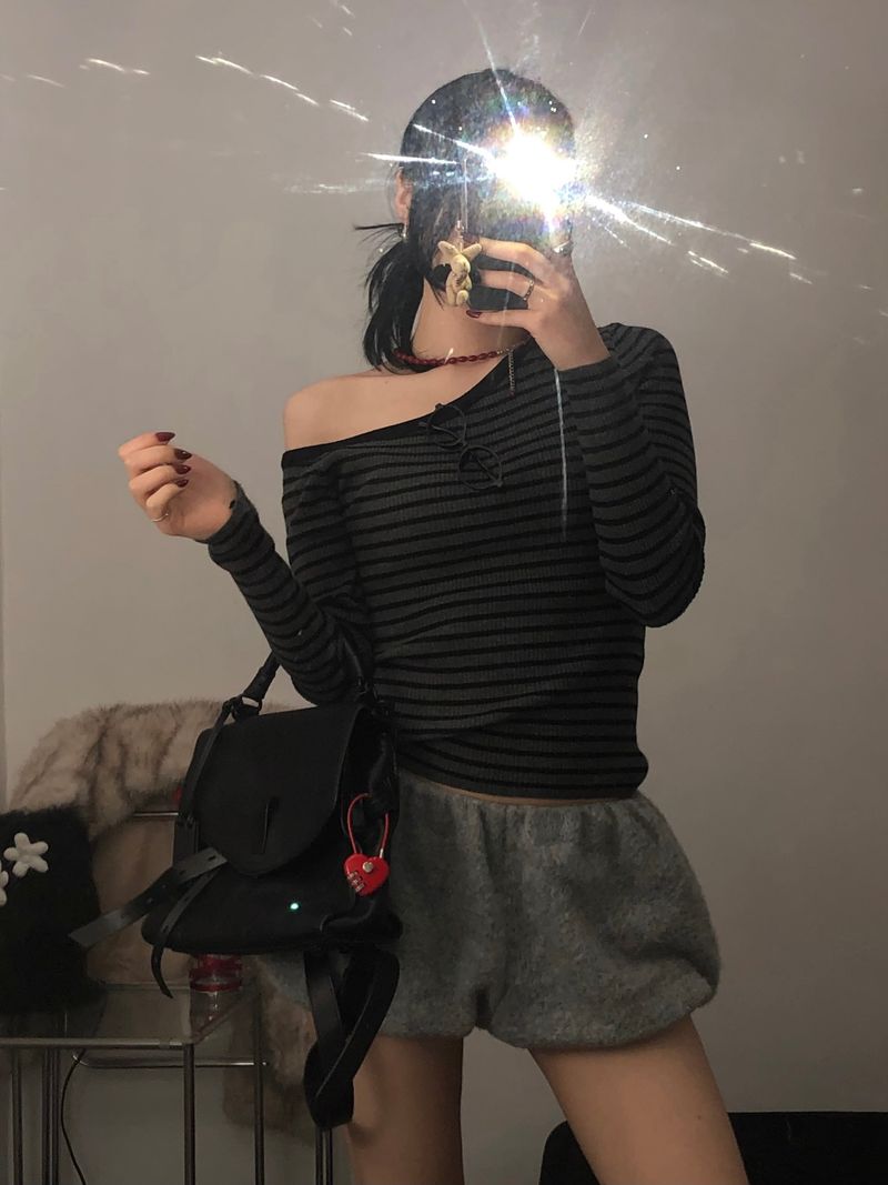 Fur Balloon Mini Shorts