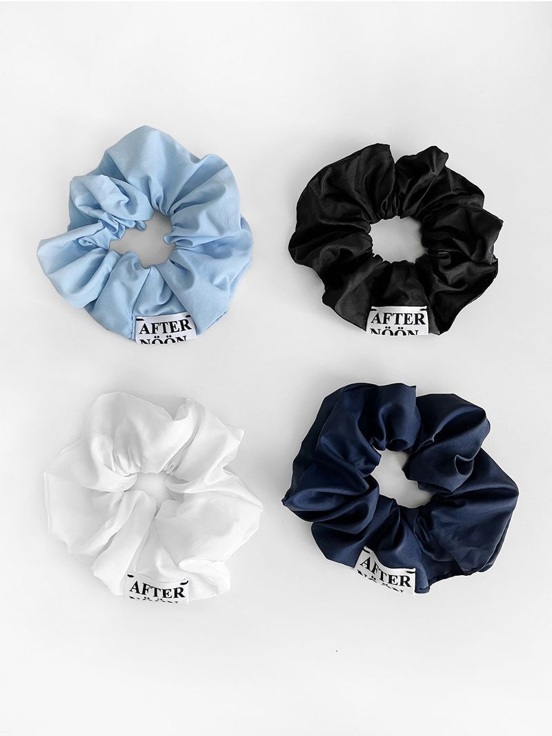 Afternoonlive Classic Scrunchie (Deep Navy)