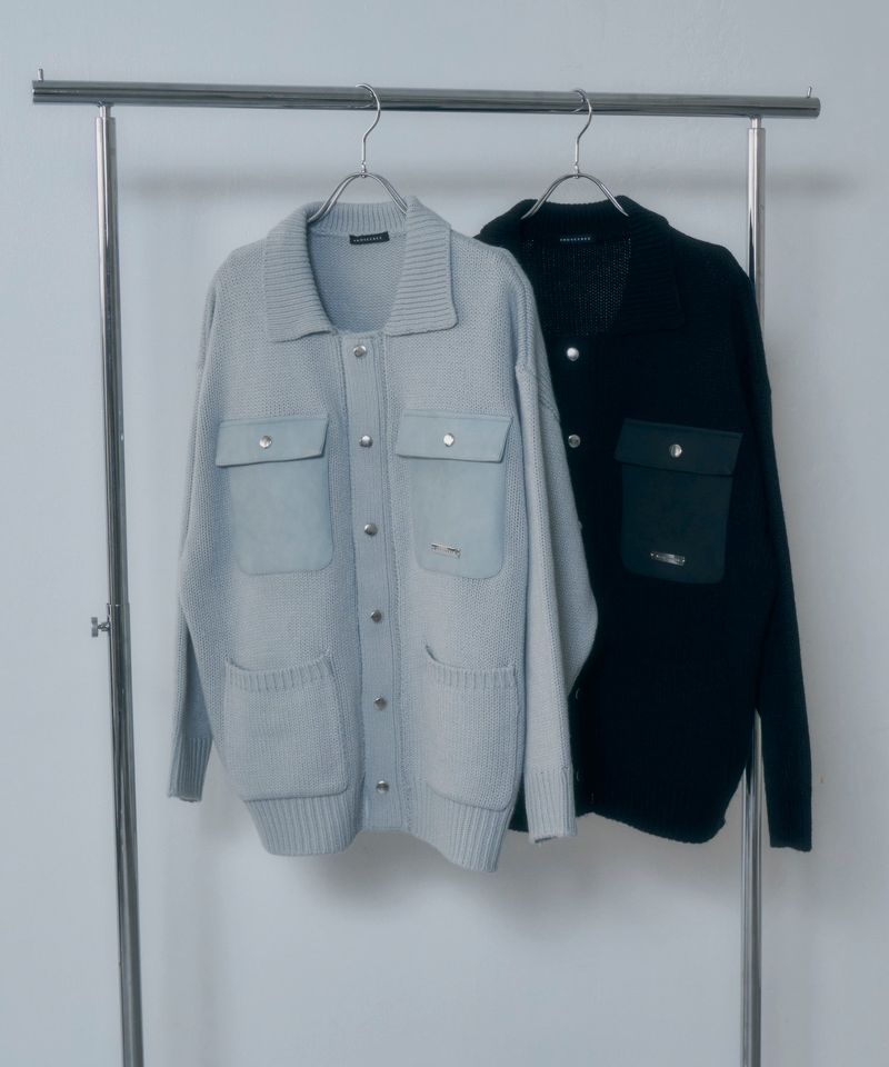 UNISEX ポケットニットジャケット