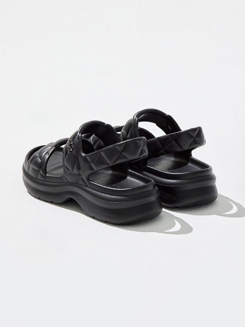 Pepper Salt Sandals - Black
