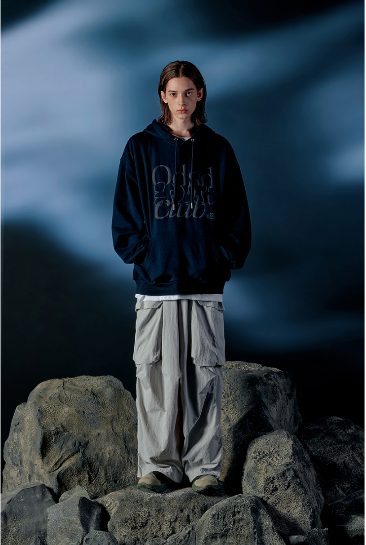 ODSD Embossing Logo Oversized Fit Hoodie